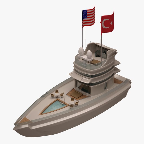 superyacht 3d model