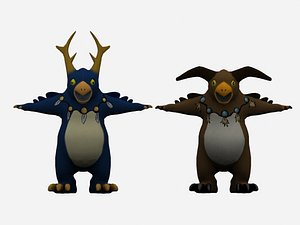 warcraft cartoon bird 3d model