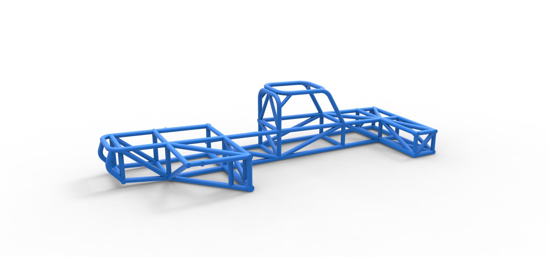 Diecast Frame Of Supermodified Rear Engine Race Car Scale 1 To 25 3D ...
