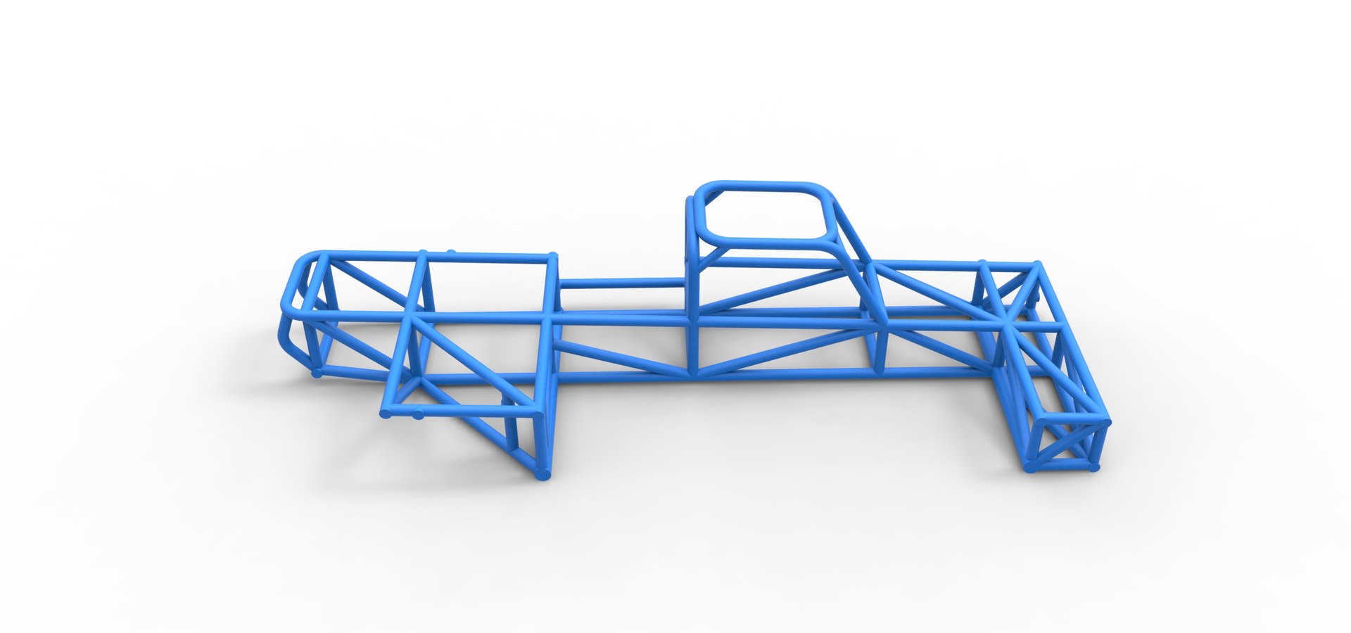 Diecast Frame Of Supermodified Rear Engine Race Car Scale 1 To 25 3D ...