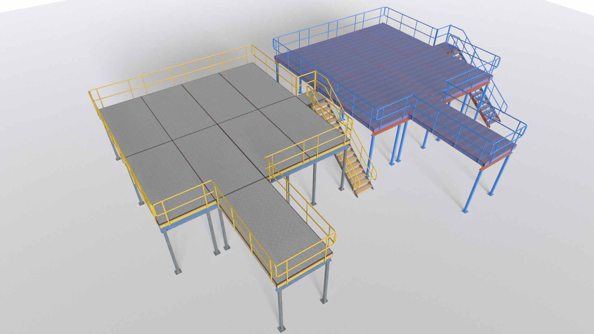 3D Industrial Platform Modular - TurboSquid 2037352