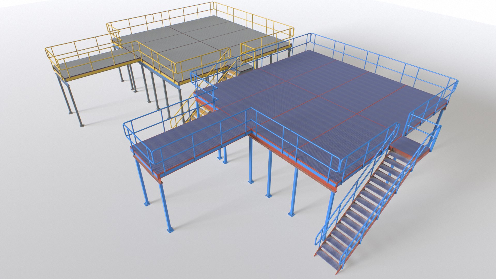 3D Industrial Platform Modular - TurboSquid 2037352