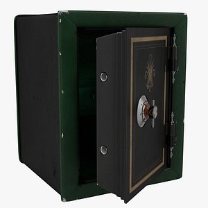 3d model old safe 3