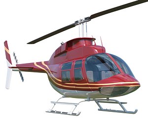 3D helicopter bell 206