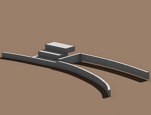 3D Urban Curbs and Steps PRO Set  Modular Concrete Street and Plaza Elements
