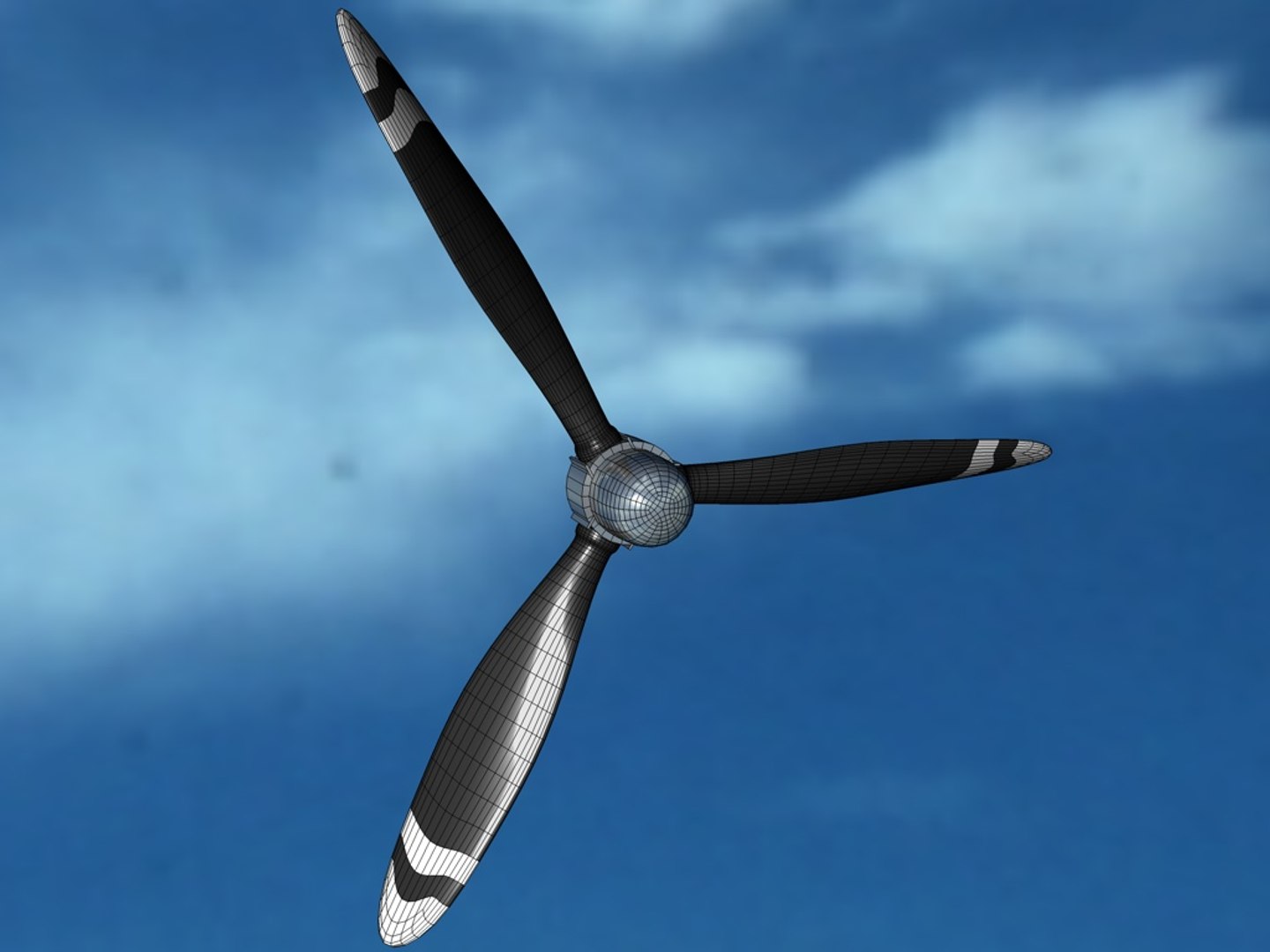 Free C4d Model Propeller Engine