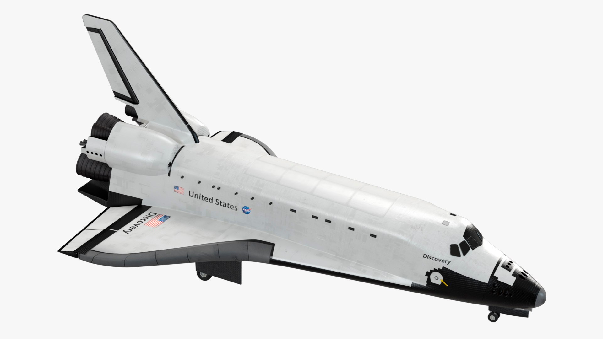 NASA Space Shuttle Discovery 3D model preview