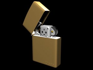 zippo lighter 3d model