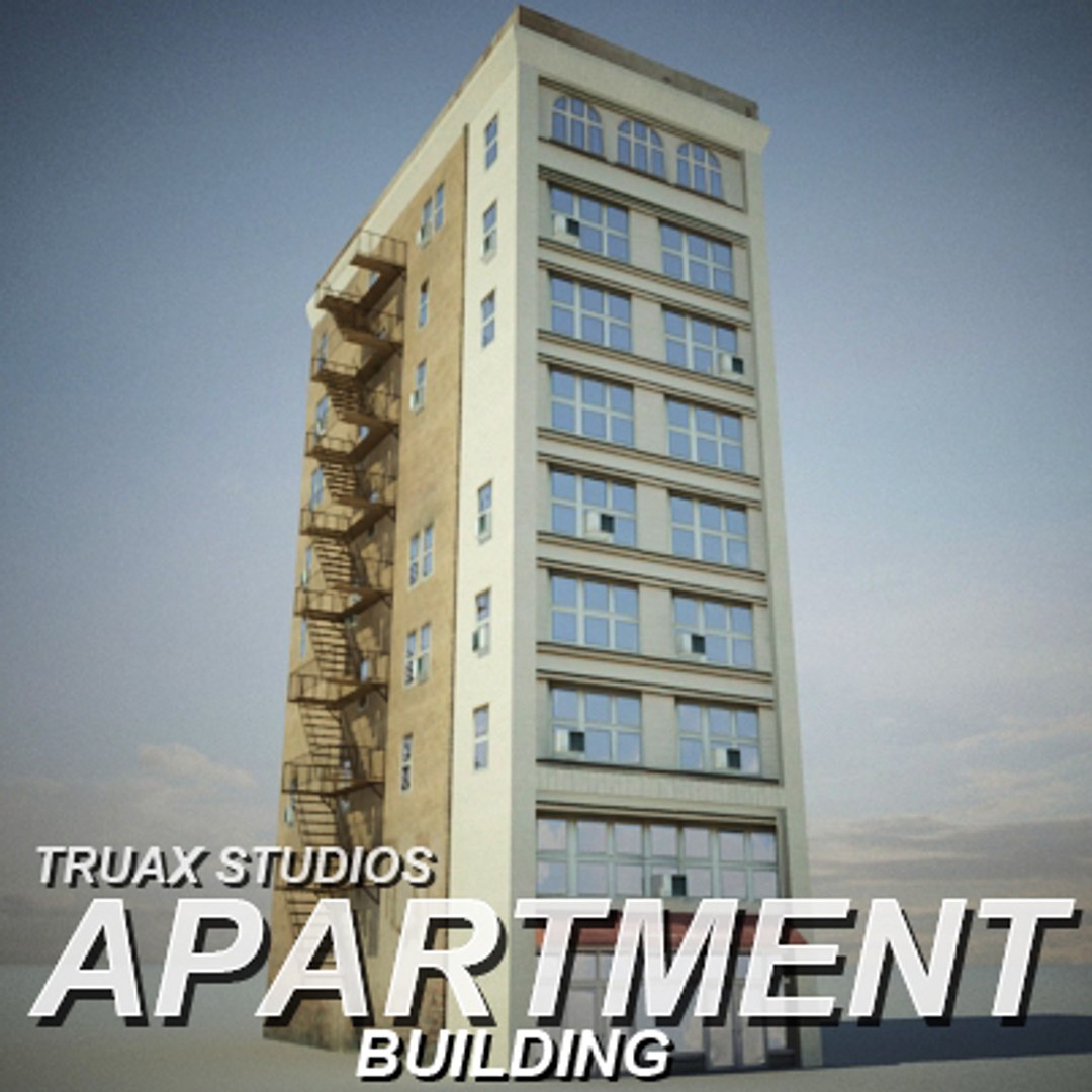 3d model truax apartment building