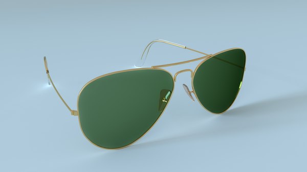 3D Sunglasses Aviator Classic 3D Model