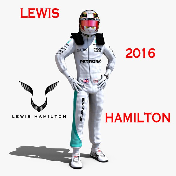 3d model lewis hamilton 2016