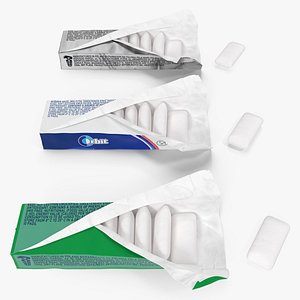 3D Orbit Chewing Gum Assorted Open with Pads