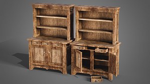 Wooden cabinet 3D model
