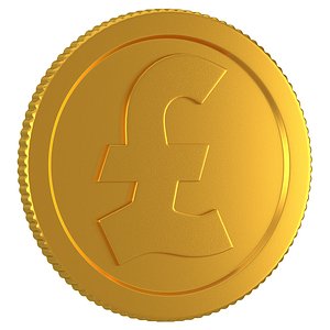3D gold coin