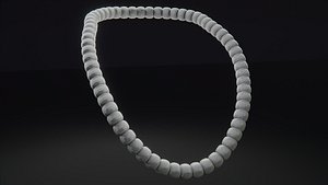 Diamond Bead Chain 3D model