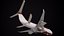 3D model sci-fi futuristic airliner