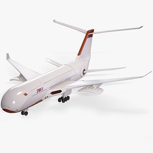 Sci-Fi Futuristic Airliner 787 PBR