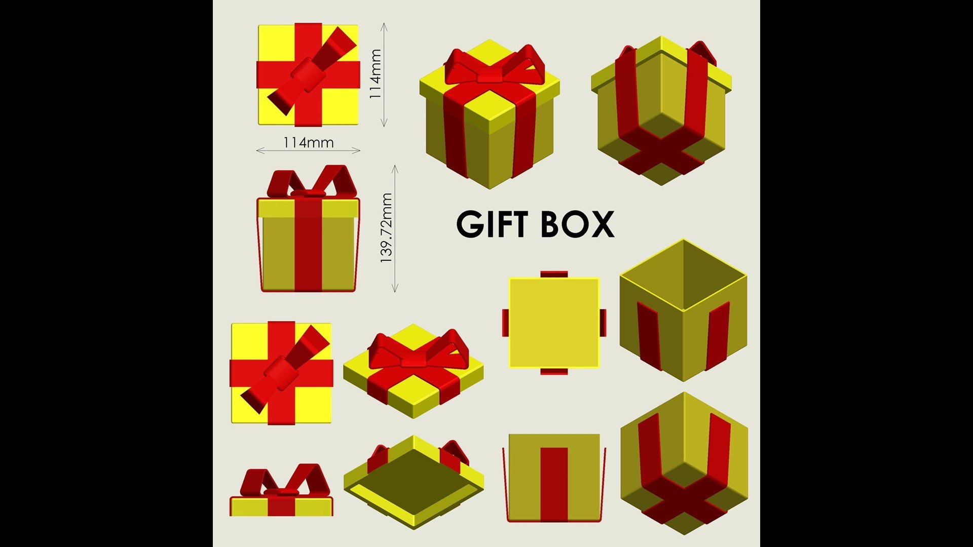 Gift Box 3D Model - TurboSquid 2329846