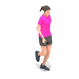 animations exercise woman 3D model
