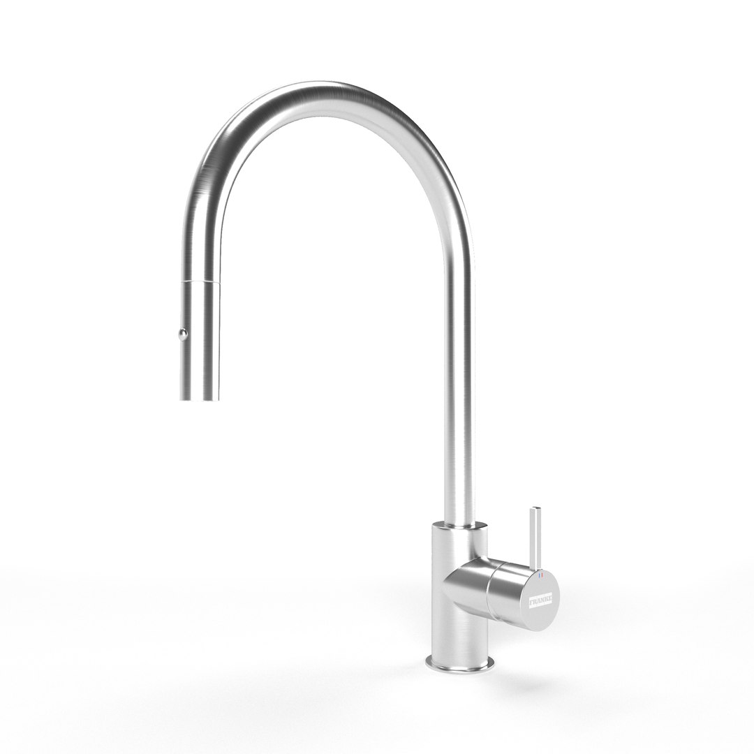 Franke Küchenarmatur Eos Neo Pull-out – Edelstahl Schwarz, Mit Brausefunktion