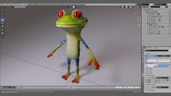 modelo 3d Rana Toon Humanoide - TurboSquid 1774538