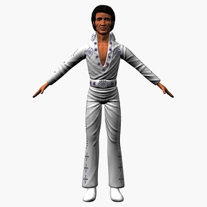 elvis presley 3d max