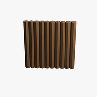 Low Poly Wall Wood