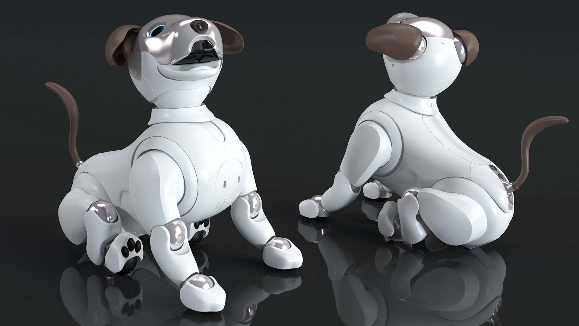 Sony Aibo 2017 Sitting Pose 3D model preview