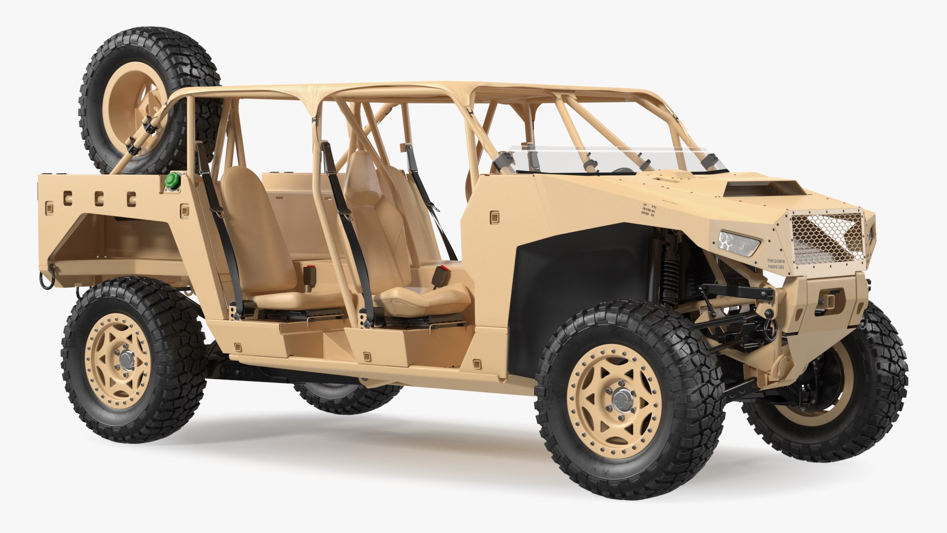 Polaris DAGOR A1 Rigged 3D model preview
