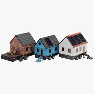 3D Tiny Houses model