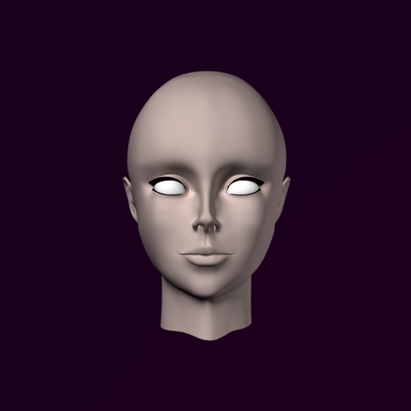 女性の顔3dモデル Turbosquid