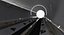 Speed Hyperloop Tunnel Section with Train