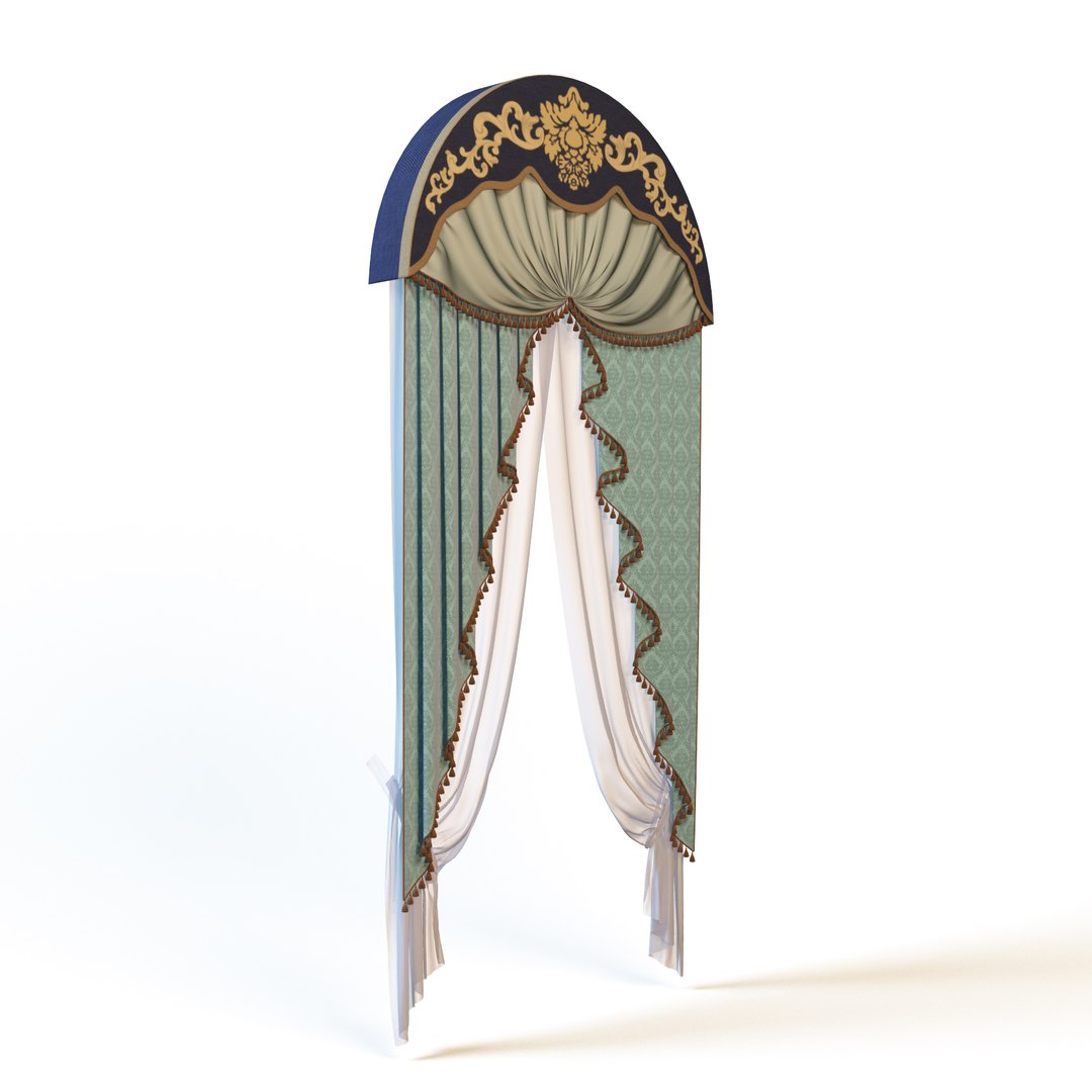 3d obj curtain
