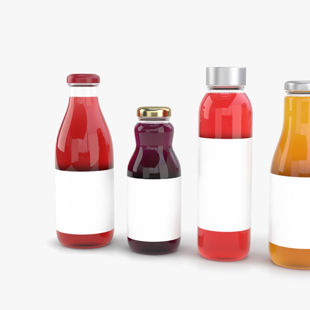 3D Juice Bottle model - TurboSquid 1725013