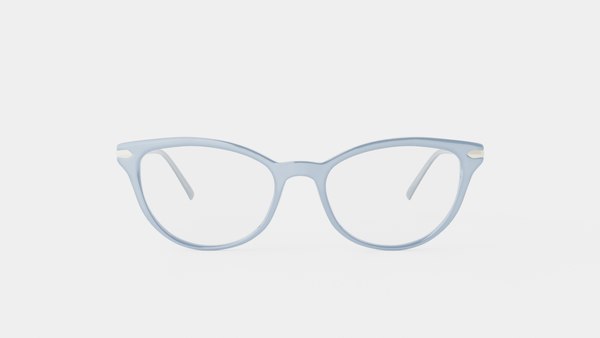 Modo - Conselyea Crystal Blue Glasses 3D model