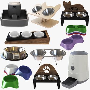 3D Pet Bowl Collection 10 in 1
