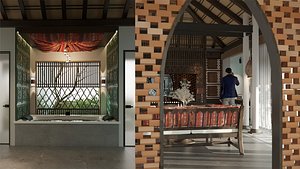 3D model Resort Homestay 01 - SuperCAT