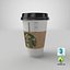 Starbucks Kaffeetasse aus Papier mit Halter