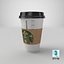 Starbucks Kaffeetasse aus Papier mit Halter