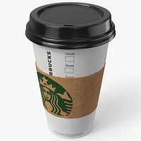 Starbucks Paper Coffee Cup With Holder