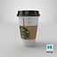 Starbucks Kaffeetasse aus Papier mit Halter