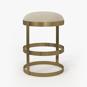 Noir Dior Counter Stool 3D model