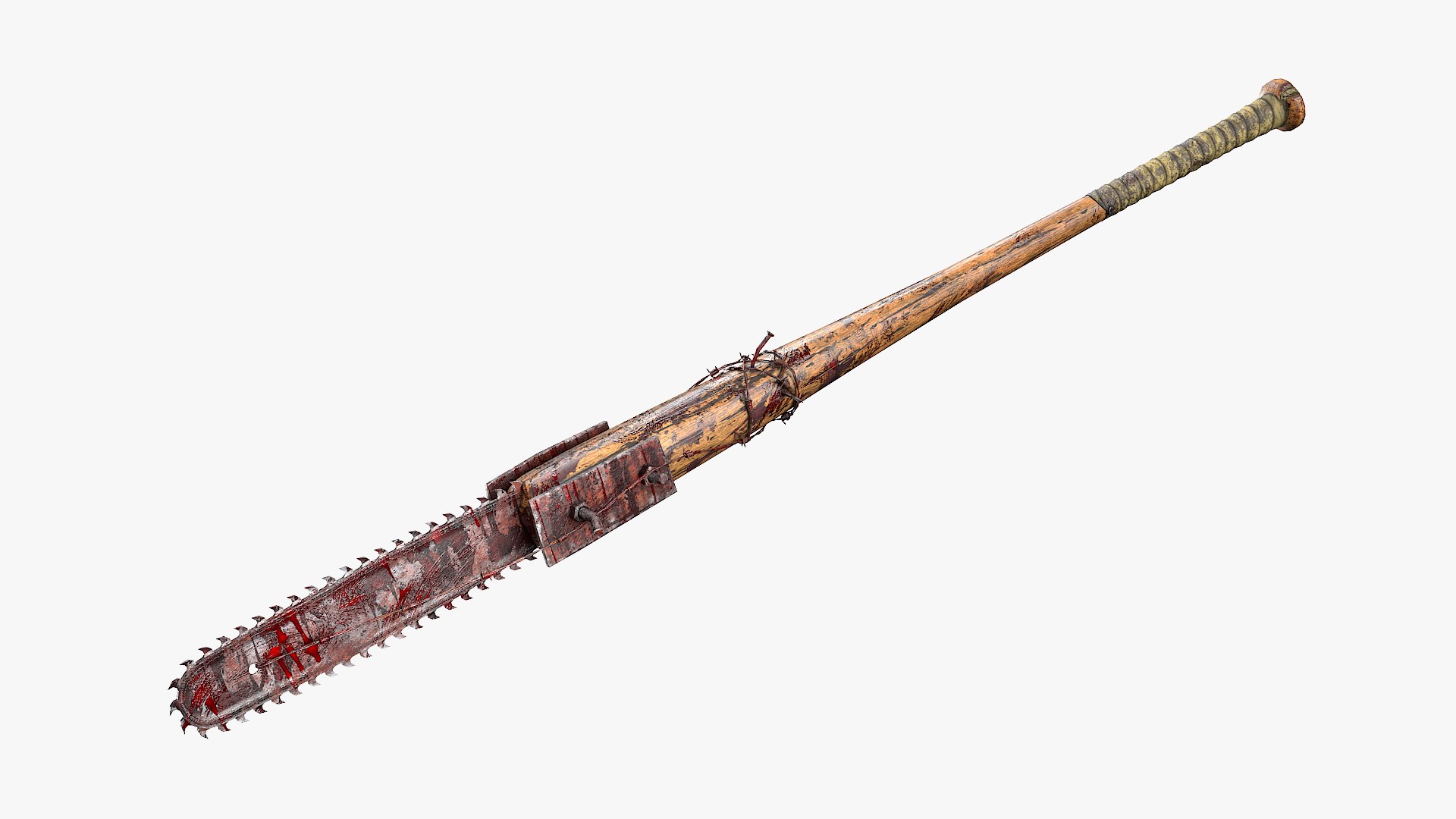 Baseball Bat with Chainsaw 3D model https://p.turbosquid.com/ts-thumb/g9/3KwGn1/QW/zombiebat04/jpg/1690201951/1920x1080/fit_q87/6270b26413a004f42d1432cc2c17a5e793244f37/zombiebat04.jpg