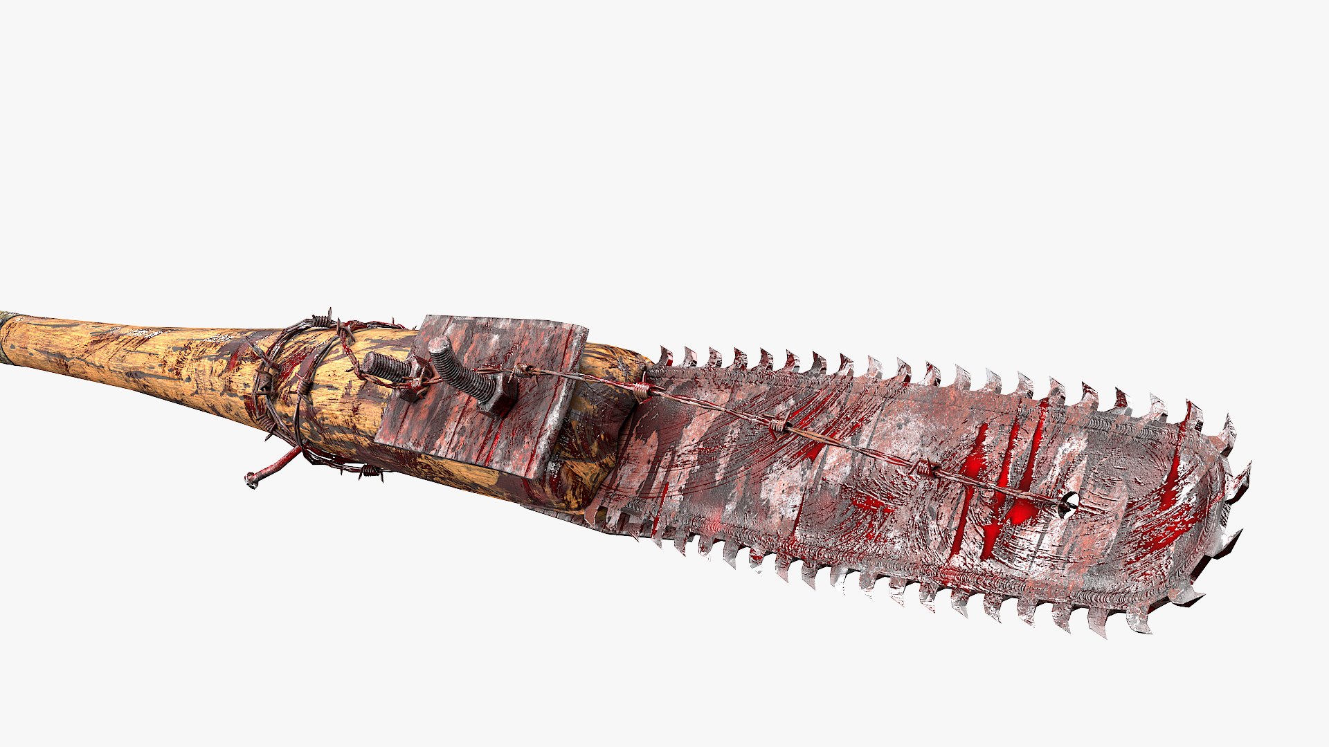 Baseball Bat with Chainsaw 3D model https://p.turbosquid.com/ts-thumb/g9/3KwGn1/Vq/zombiebat12/jpg/1690201977/1920x1080/fit_q87/995746b7ccb8e7a1cb75ff81f626a4ce0a918550/zombiebat12.jpg