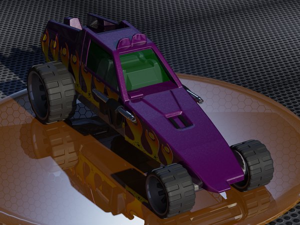 hot wheels enforcer 3D model