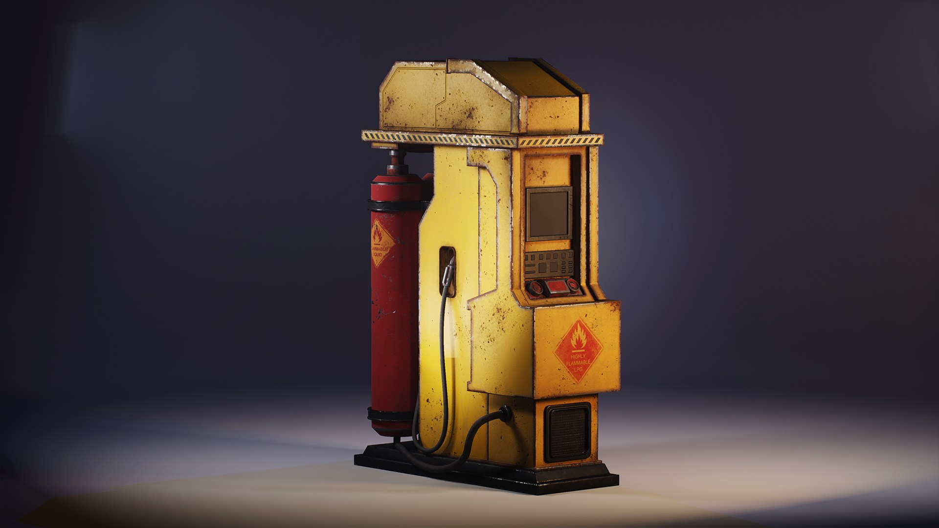 3D Gas Station Model - TurboSquid 2314055