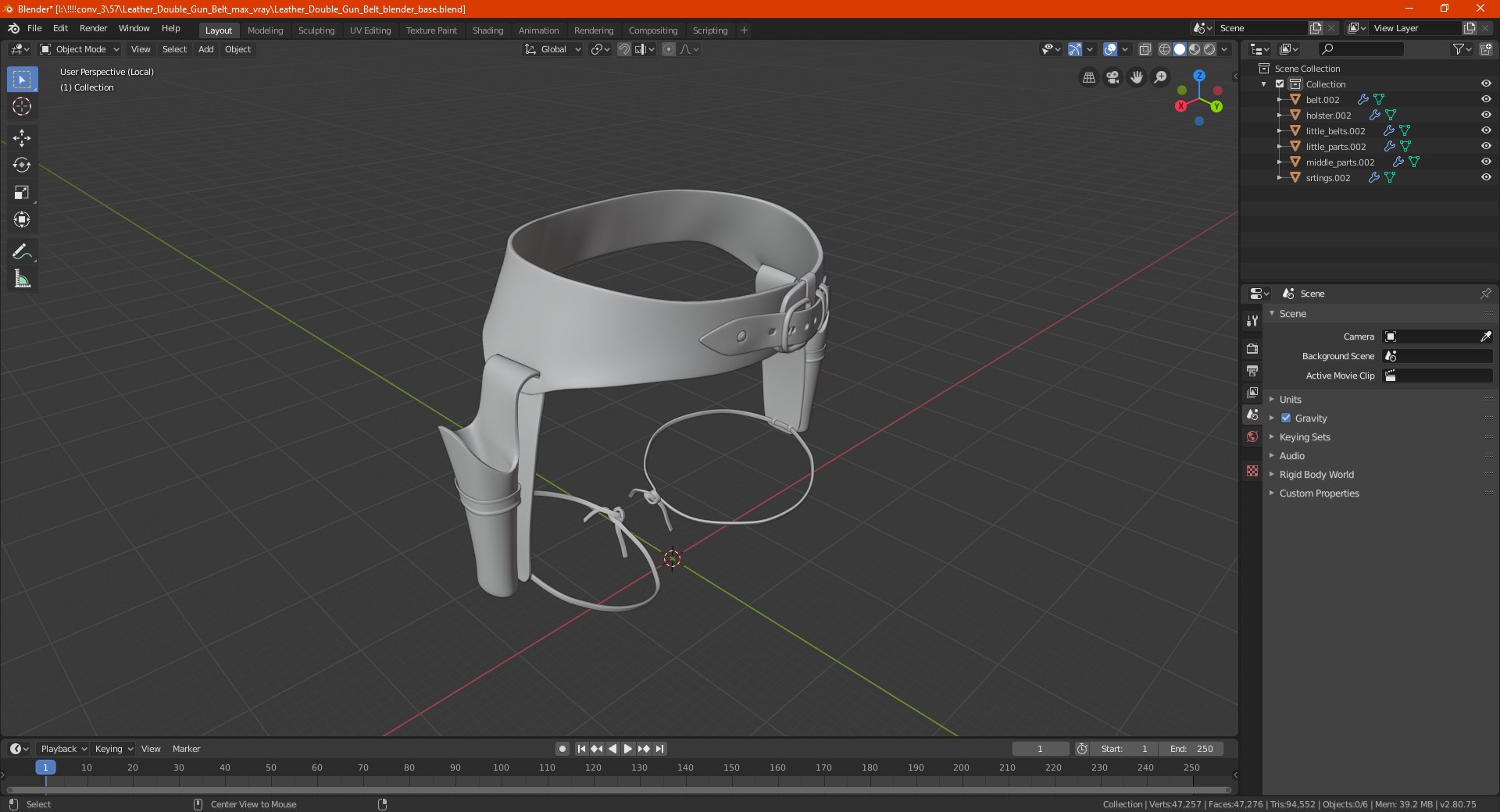 Leather Double Gun Belt 3D model https://p.turbosquid.com/ts-thumb/g9/B5qMWz/IL/leatherdoublegunbeltmb3dmodel026/jpg/1624381905/1920x1080/fit_q87/1112e588adb403645553bf6fa1cc72cac97a566c/leatherdoublegunbeltmb3dmodel026.jpg