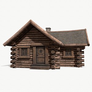 wooden house 002 3D model