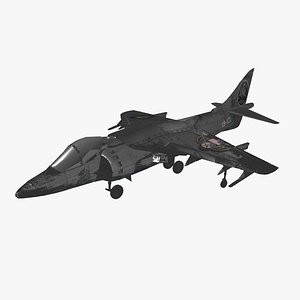 Premium Harrier II Jet - Game-Ready 3D Model