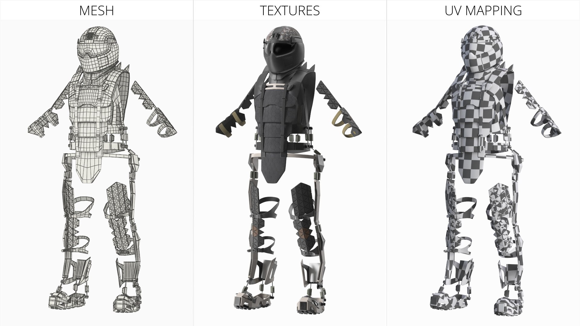 Ratnik 3 Powered Exoskeleton Frame With Helmet 3D Model - TurboSquid ...